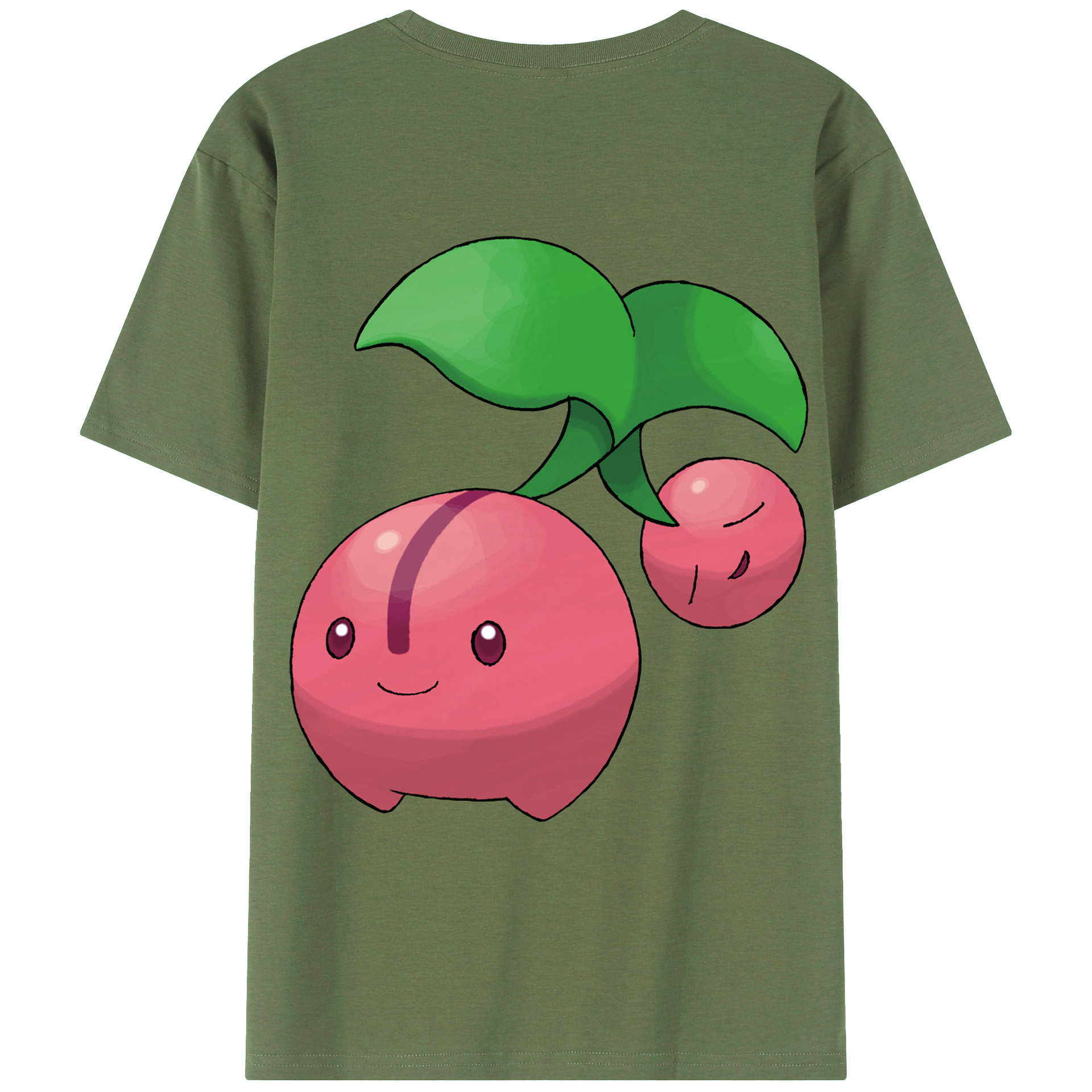 （画像用） ポケットモンスター Pokémon 綿100％ メンズ半袖Tシャツ（バックプリント） 通気性
